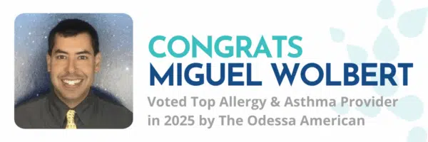 Dr. Miguel Wolbert Named Top Allergy & Asthma Provider in the Permian Basin Dr. Miguel Wolbert Named Top Allergy & Asthma Provider in the Permian Basin