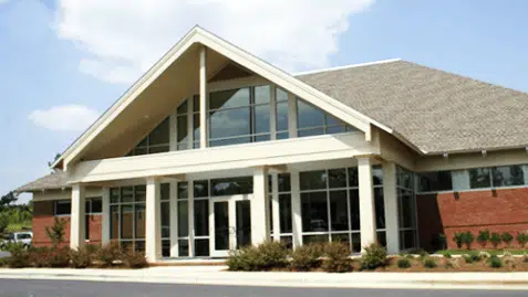 The Allergy Center at Brookstone – Columbus shot of outside the clinic building