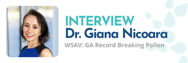 Spring Allergy Surge: Dr. Giana Nicoara Shares Insights on Record-Breaking Pollen in Southeast Georgia