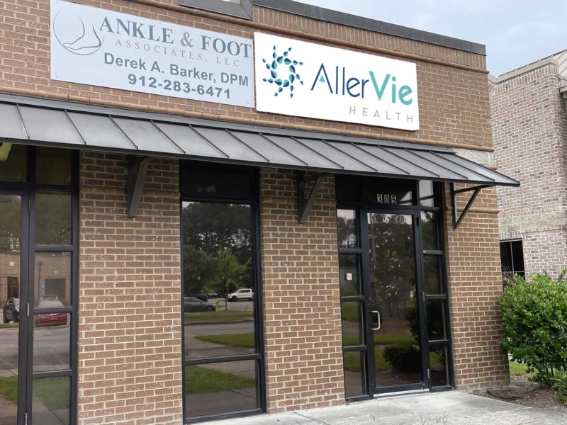 AllerVie Health front view clinic in Pooler, Georgia
