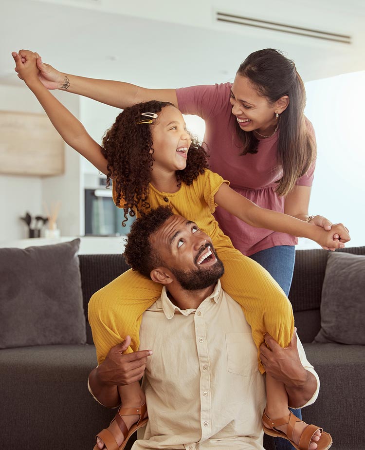 Happy family after visiting AllerVie Health Hunstville, Alabama clinic